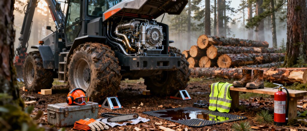 Formació de maquinària forestal: tractor forestal 20h