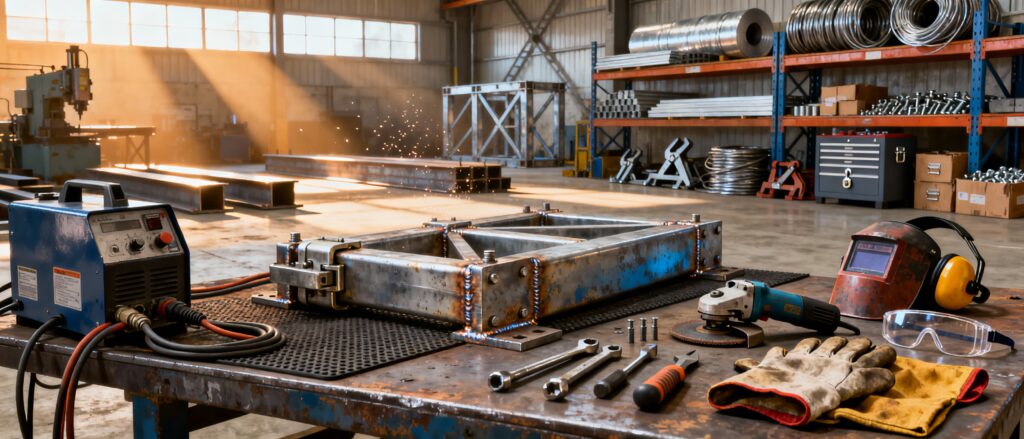 Instal·lacions, reparacions, muntatges, estructures metàl·liques, serralleria i fusteria metàl·lica 20h