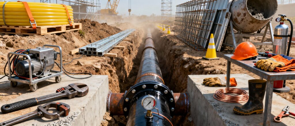 Treballs en gasoductes i xarxes de distribució de gasos combustibles 20h