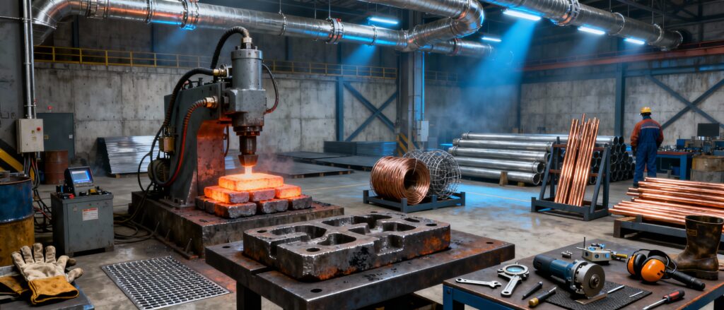 C.1 - CNAE 24 - Treballs de fabricació, producció i transformació del ferro, l'acer i dels metalls no ferris, i primera transformació (fabricació de l'acer, fosa de metalls, fabricació de motlles, fabricació de tubs i similars) 8h