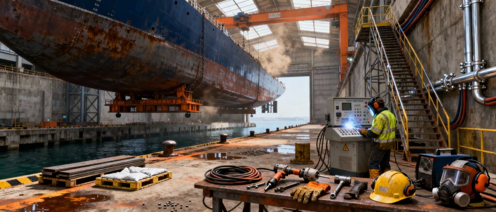 C.2 - CNAE 30.1 i 33.15 - Treballs de construcció, reparació i manteniment naval en drassanes i molls 8h