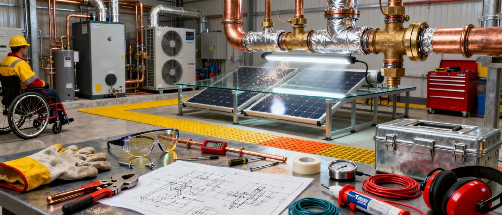 C.16 - Treballs de lampisteria, instal·lacions de calefacció- climatització, instal·lacions d'aigua calenta sanitària i instal·lacions solars tèrmiques 8h