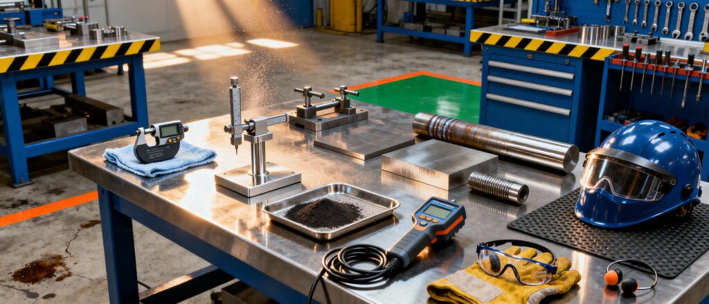 C.25 - Treballs de control de qualitat, verificació i inspecció de matèries en curs de fabricació i en productes acabats del sector 8h