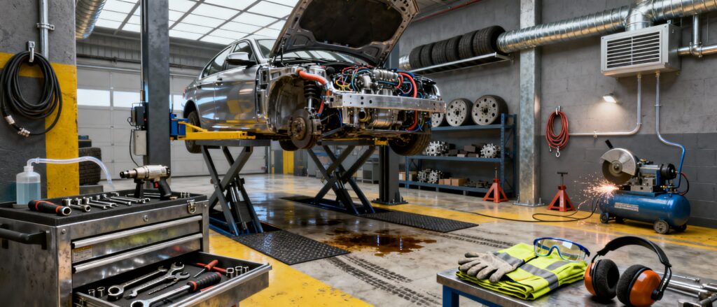 C.13 - Treballs en tallers de reparació de vehicles 4h