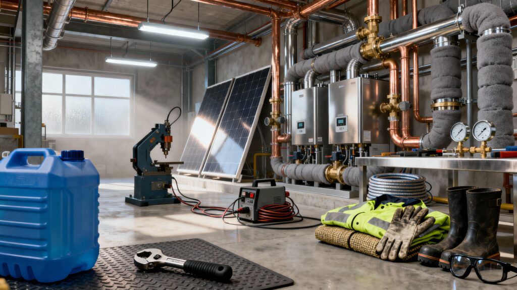 C.16 - Treballs de lampisteria, instal·lacions de calefacció- climatització, instal·lacions d'aigua calenta sanitària i instal·lacions solars tèrmiques 4h