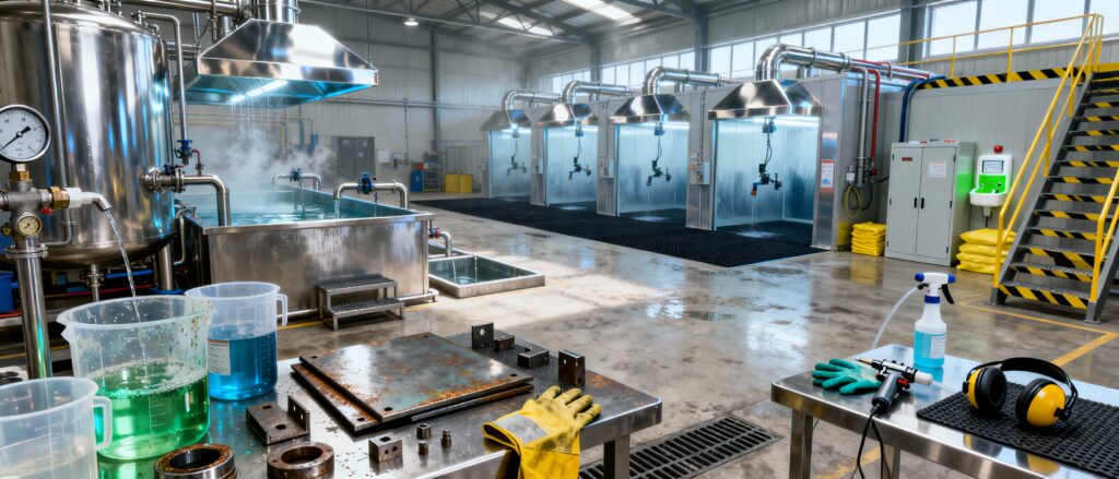 C.8 - Operaris en activitats de tractaments superficials de les peces de metall: desgreixatge, neteja, decapatge, recobriment, pintura 20h