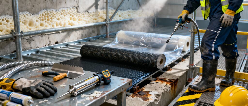 Treballs d'aïllament i impermeabilització 6h