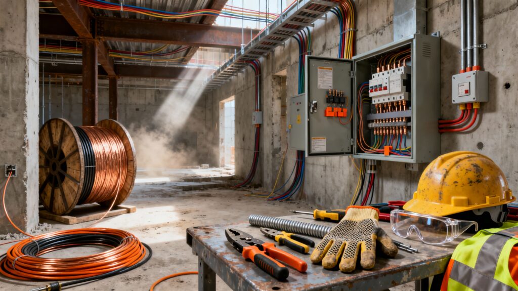 Electricitat muntatge i manteniment d'instal·lacions elèctriques d'alta i baixa tensió 6h