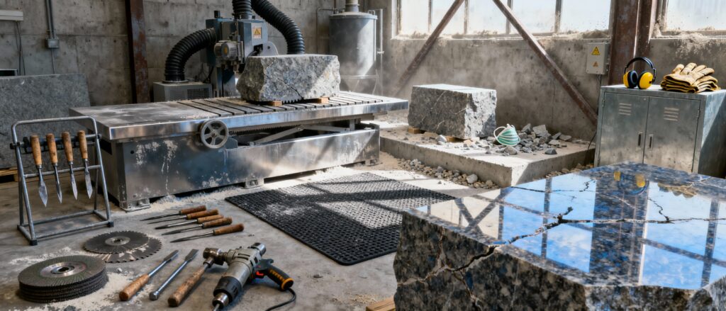 Operari de taller de materials: pedres industrials tractament o transformació de materials picapedrers i similars 20h